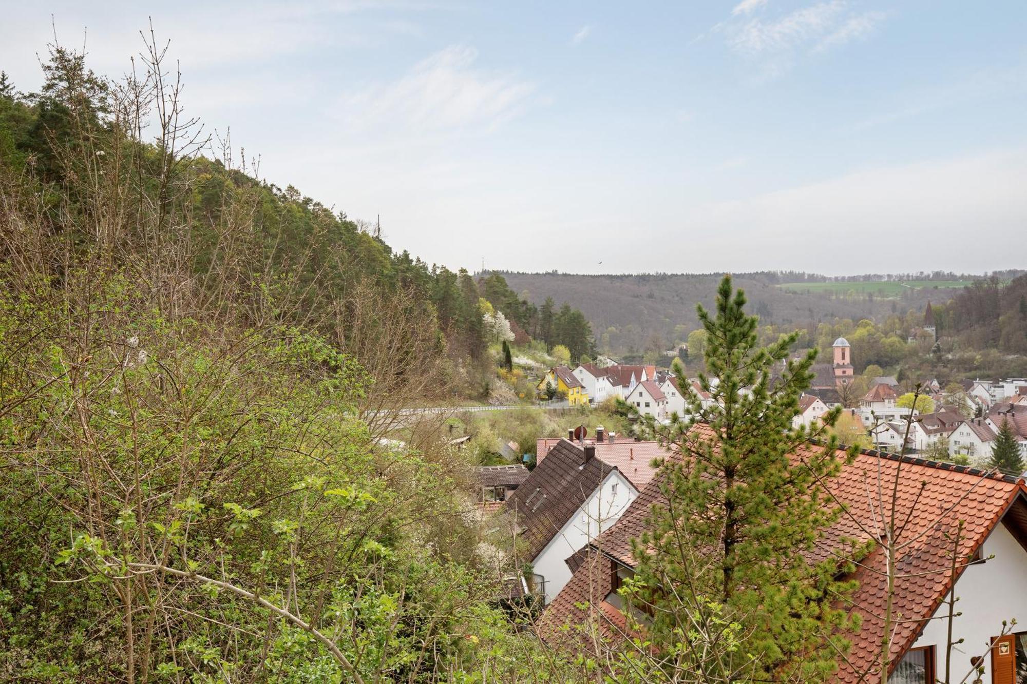 Ferienwohnung Lautertal Loft Blaustein Exterior foto